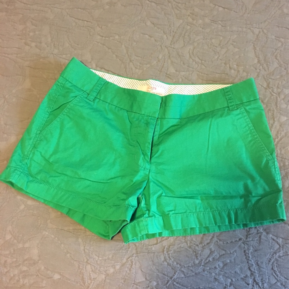 J. Crew 3” chino shorts - green